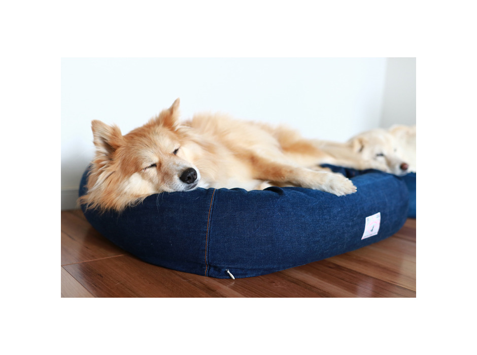 「オーガニックコットン犬用ベッド デニム」