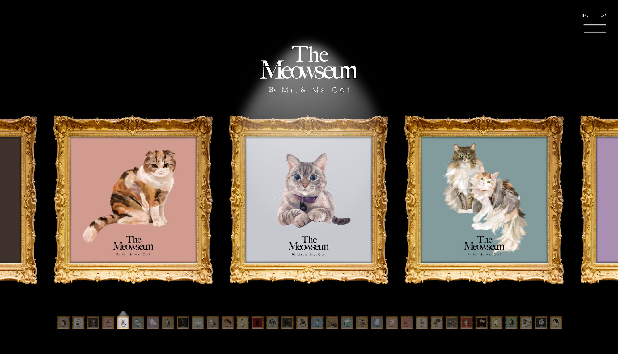 Mr Ms Cat 愛猫たちの肖像画展 The Meowseum をオンラインにて開催 動物のリアルを伝えるwebメディア Reanimal