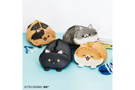 香箱座りの猫を立体的に再現 フェリシモより 猫のお洗濯ポーチ 発売 動物のリアルを伝えるwebメディア Reanimal