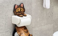 フェリシモ、「ぶらさがる猫のペーパーストッカー」第2弾を発売 画像