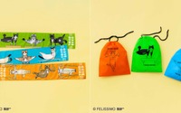 フェリシモ、「体操猫」のマフラータオルとスポーツ巾着を発売 画像