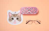 三城×フェリシモ猫部のコラボメガネグッズに新色が登場…売上の一部を寄付 画像