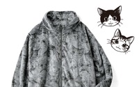 「猫まみれフリースジャケット」と「猫がのぞくキルティング巻きスカート」を発売…フェリシモ 画像