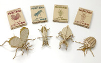 昆虫の3Dウッドパズル「ポケットバグズ」にコノハムシやスズムシなど4種が新登場 画像