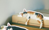 “だら～んとくつろぐ”猫の姿を再現したメッセージメモ…フェリシモ 画像