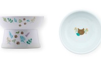 猫用食器ハッピーダイニングシリーズに新デザイン「ボタニカルガーデン」…猫壱 画像