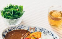 「猫とお花のカレーが入る深型オーバル皿」が登場、デザインは4種類…フェリシモ 画像
