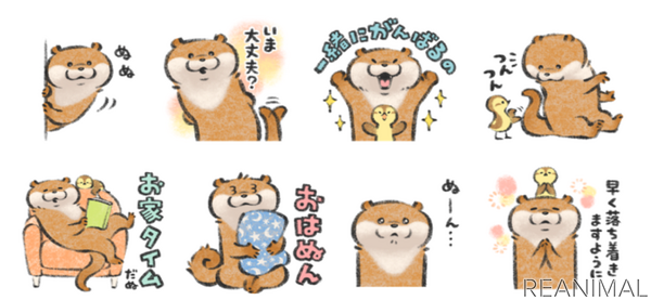 Line 新型コロナ防止に関連したカワウソのスタンプを無料配布 7月6日まで 1枚目の写真 画像 動物 のリアルを伝えるwebメディア Reanimal Line 新型コロナ防止に関連したカワウソのスタンプを無料配布 7月6日まで 1枚目の写真 画像 動物 のリアルを伝えるwebメディア Reanimal