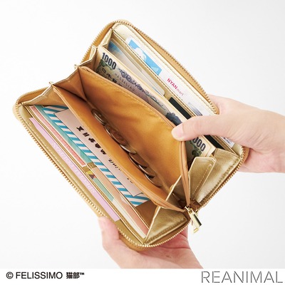 フェリシモ 幸運を味方に キジ猫とまたたび模様のハッピーカラー長財布 を発売 4枚目の写真 画像 動物のリアルを伝えるwebメディア Reanimal