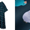 フェリシモ、「文鳥にまみれるしあわせ プリントロングワンピース」を発売 画像