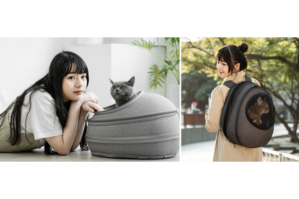 リュックにもなる猫ハウス Eggy の一般販売がスタート Ctj 2枚目の写真 画像 動物のリアルを伝えるwebメディア Reanimal