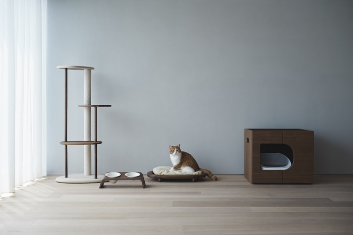 美品】KARIMOKU CAT RESTROOM ウォールナットナチュラル KARIMOKU CAT