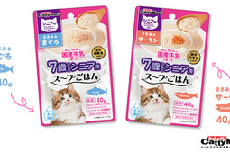 「猫ちゃんの国産牛乳を使ったスープごはん シニア用」発売…ドギーマンハヤシ 画像