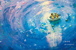 海の環境問題を伝える絵本「プラスチックのうみ」刊行…小学館 画像