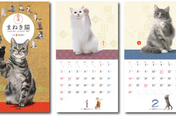山と溪谷社、「ヤマケイカレンダー2021 開運まねき猫」を発売 画像