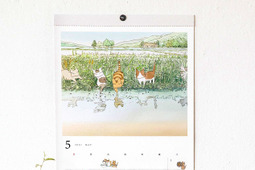 フェリシモ、「猫とめぐる里山の四季カレンダー 2021」を発売 画像