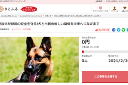 さとふる、「静岡市の地域を守る使役犬の育成などの活動」を支援するため寄付受付を開始 画像