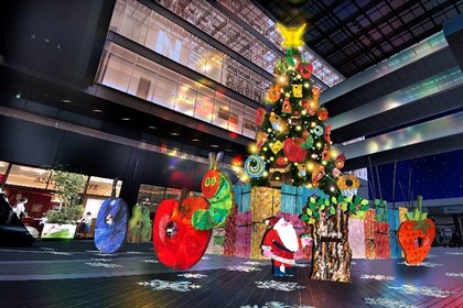 二子玉川ライズ、クリスマスのテーマは『はらぺこあおむし』の作者 エリック・カールの描く絵本の世界に 画像
