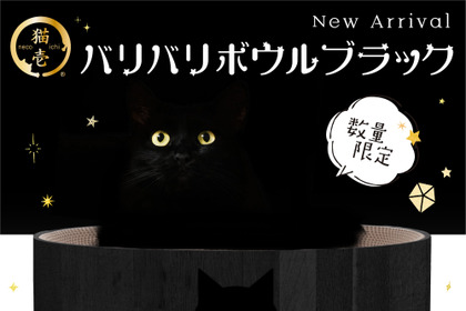 猫用爪とぎ「バリバリボウル」シリーズに限定カラーのブラック登場…猫壱 画像