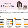 Amazon「保護犬・保護猫 支援プログラム」のWEBサイト