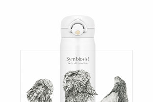 サーモス、北海道での猛禽類保護活動を支援するオリジナルデザインボトルの新製品を発売 画像