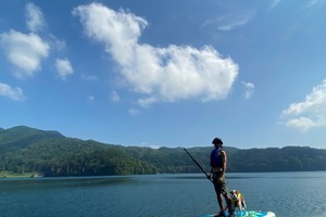 長野・野尻湖で愛犬とのSUP体験を提供…ホテルタングラム 画像
