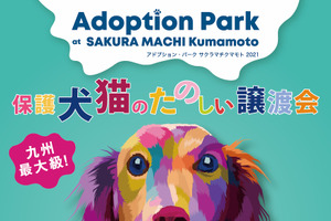 九州最大級の保護犬猫譲渡会、熊本で開催…巨大くまモン像もペット迷子札装着を呼びかけ 画像