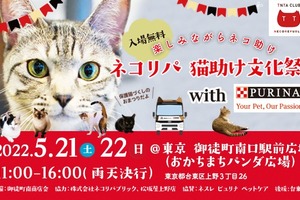 保護猫イベント「ネコリパ猫助け文化祭」、東京・御徒町で開催…5月21日・22日 画像
