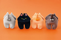 フェリシモ、魅惑の後ろ姿 「にゃん玉ポーチ」を発売