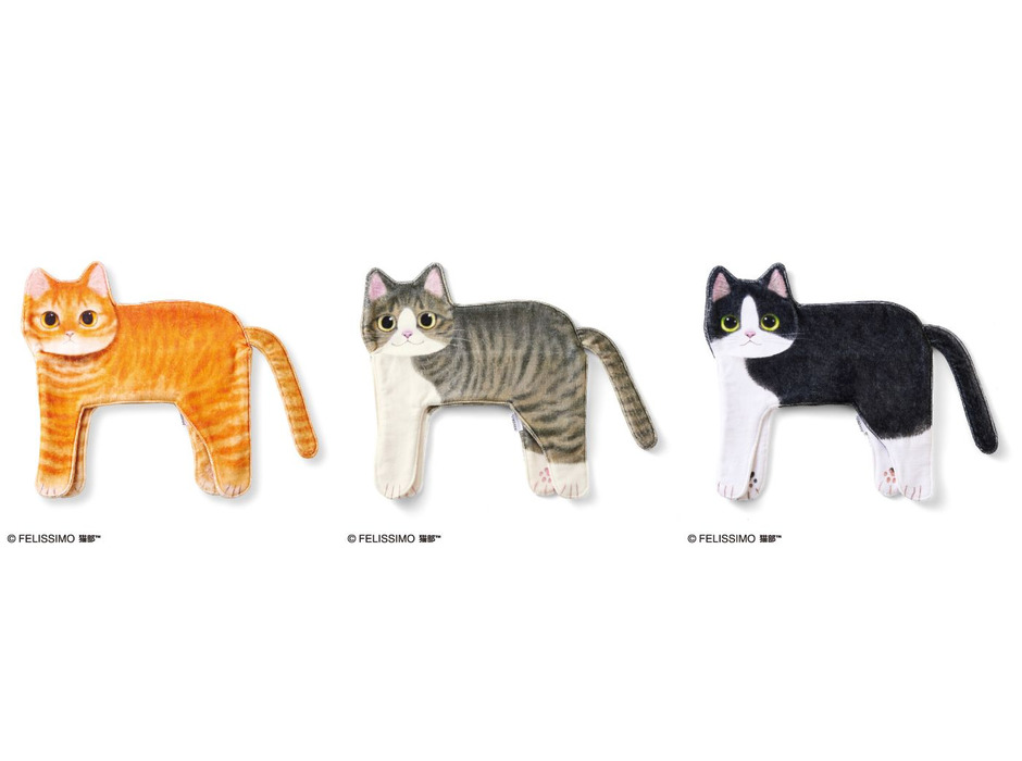 フェリシモ、「モノレール猫タオル」を発売