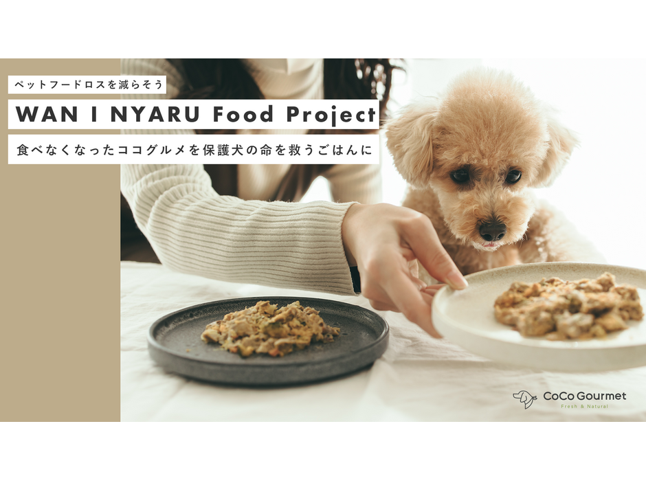 バイオフィリア、ペットフードロスを減らし保護犬を救う「WAN I NYARU food project」をスタート