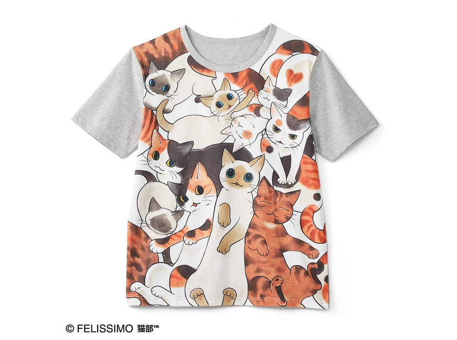 フェリシモ、「猫好き猛アピールTシャツフルカラー」を発売