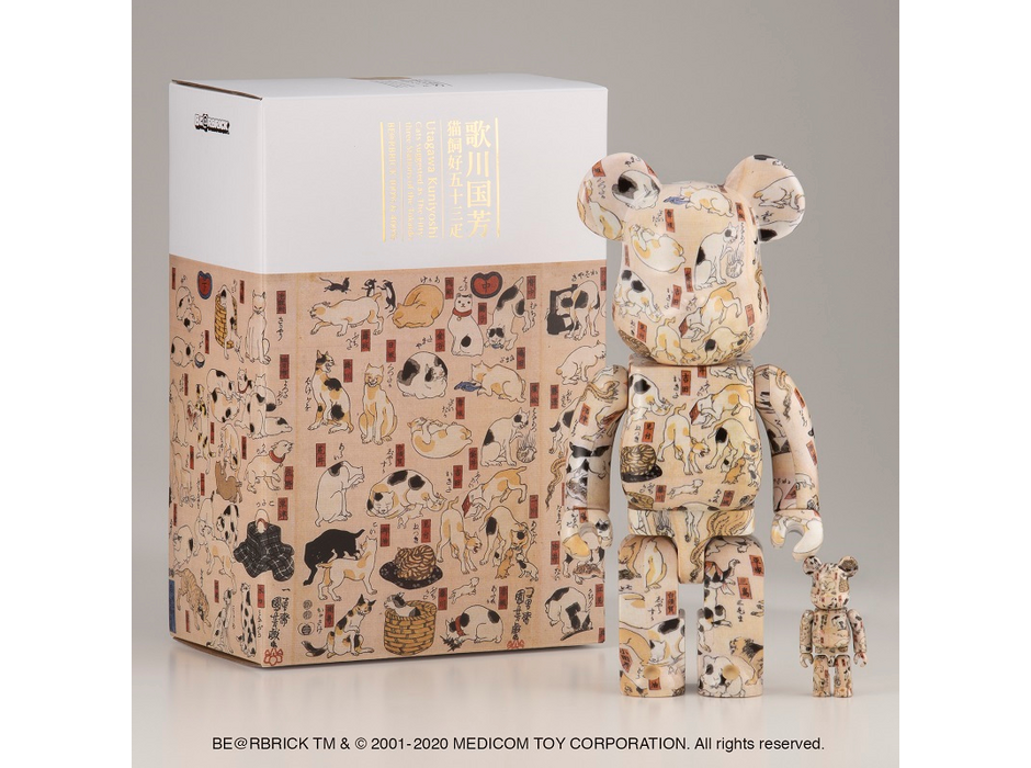 セブンネットショッピング、「猫飼好五十三疋」デザインのBE@RBRICKを発売