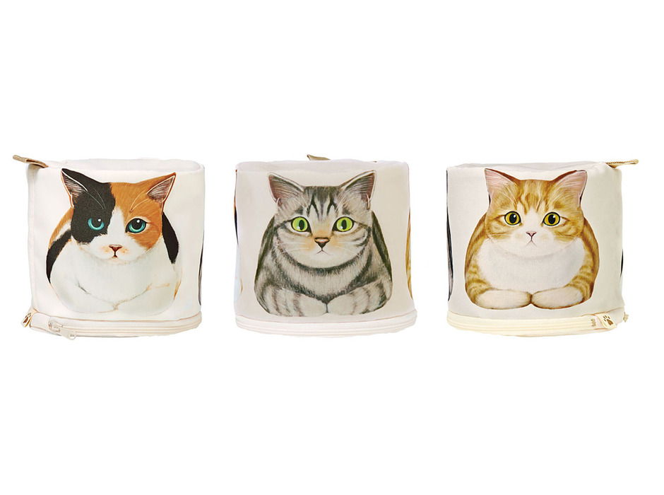 フェリシモ、「香箱座り猫」モチーフのペーパーホルダーを発売