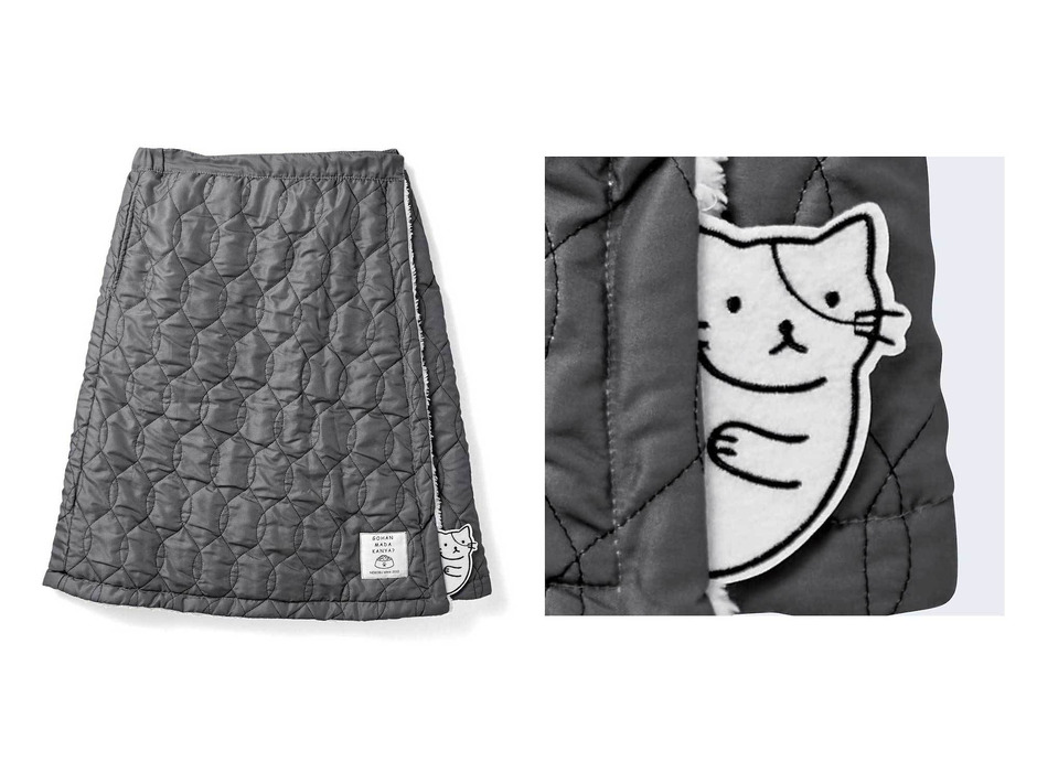 フェリシモ、「猫まみれフリースジャケット」と「猫がのぞくキルティング巻きスカート」を発売
