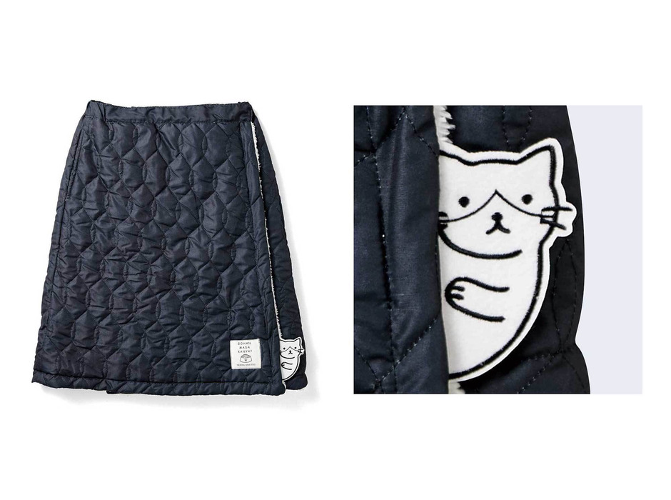 フェリシモ、「猫まみれフリースジャケット」と「猫がのぞくキルティング巻きスカート」を発売