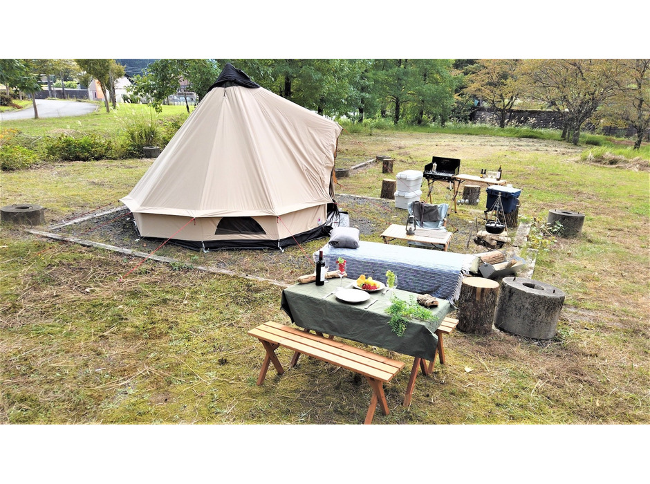 温泉併設キャンプサイト「勝山天然温泉水芭蕉 キャンプ＆スパプラン」発売