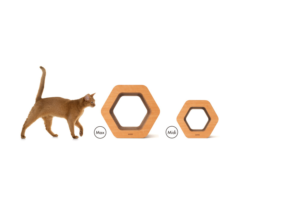 Cat Scratch Hexagon（爪とぎトンネル＋のぞき穴）