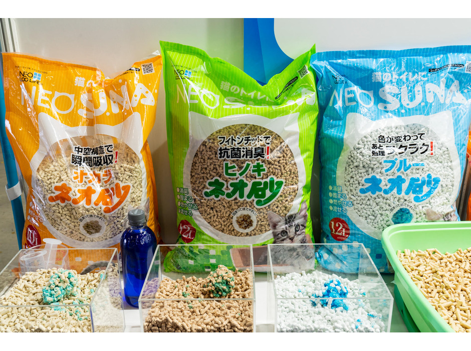 ネコ砂の「ネオ砂」は製造過程で出る不要な素材を再利用