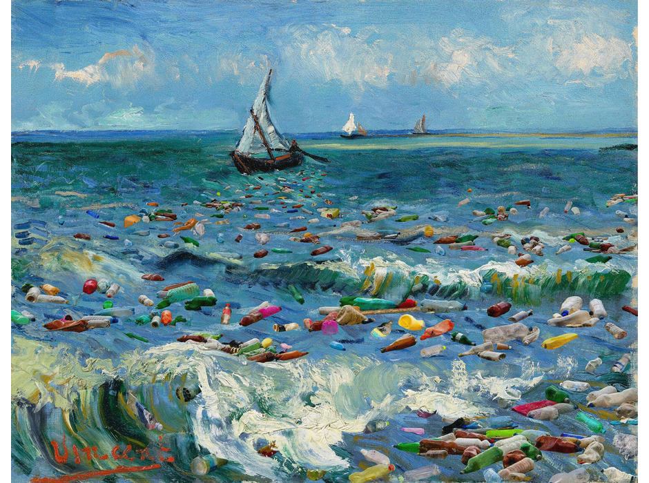 サント＝マリー＝ド＝ラ＝メールの海景 2050 フィンセント・ファン・ゴッホ（1853-1890）×AI