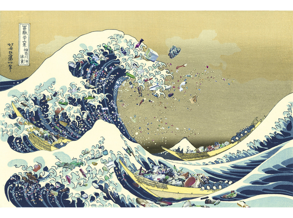 富嶽三十六景　神奈川沖浪裏 2050 葛飾北斎（1760-1849）×AI