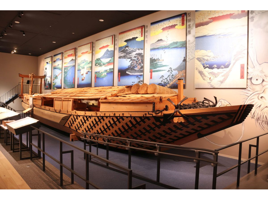 琵琶湖の物流をになっていた丸子船