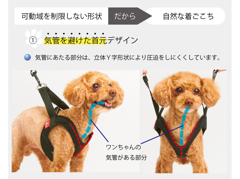 ダイヤ工業、気管に優しい犬の散歩用ハーネス「アニサポ ハーレスト」を発売