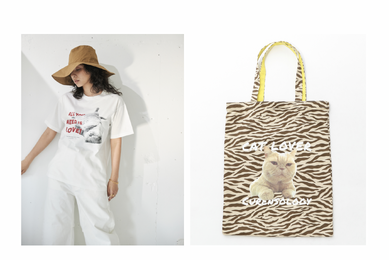 保護猫チャリティTシャツ＆トート、カレンソロジーより発売…6月4日