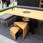 未使用 くつろぐ愛猫を眺めながら過ごせる ダイニングテーブル ナガノインテリア 猫との暮らしをより楽しめるリビング＆ダイニング用家具が充実…ナガノ