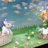 アクア・トト ぎふ、イースターをテーマにカラフルな魚たちを展示