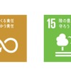 同商品はSDGsの「世界を変えるための17の目標」の12と15に該当