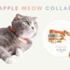廃棄りんご生まれの“アップルレザー”を用いた猫の首輪「Apple Meow Collar」